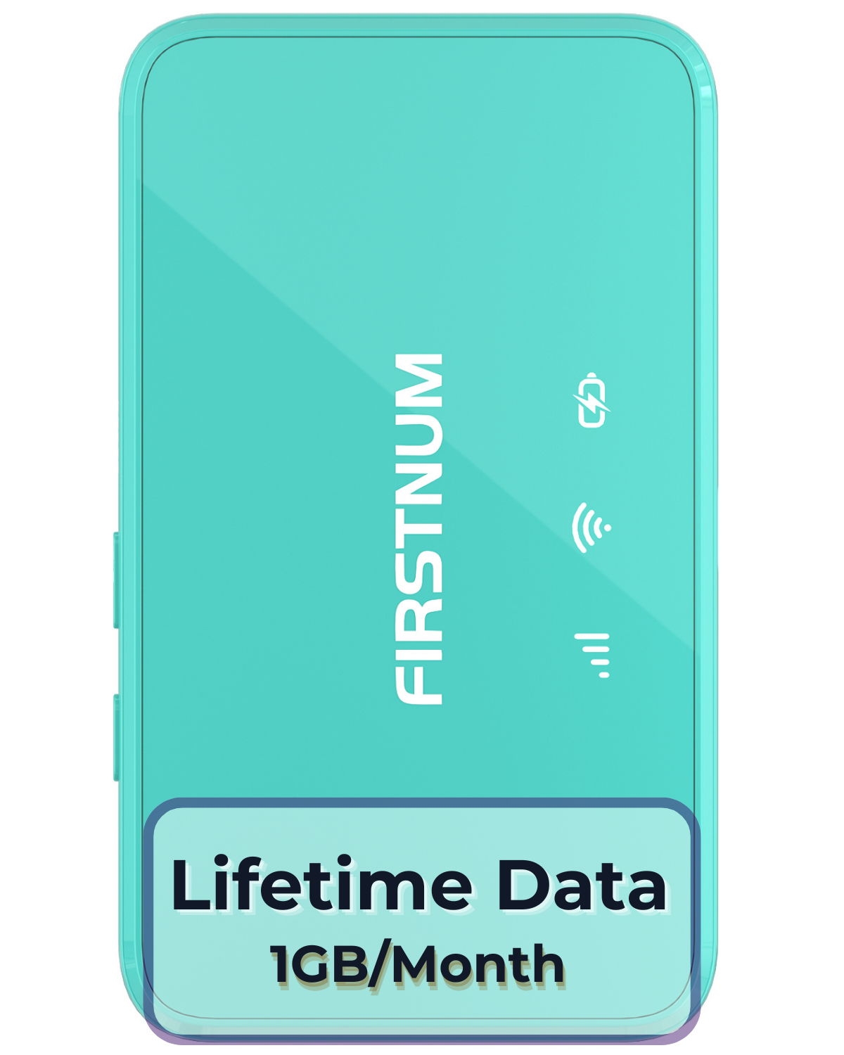 FIRSTNUM M6 Mobile Hotspot for Travel, No Contract, 1GB Free US Data Monthly