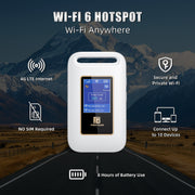 FIRSTNUM M4 Mobile Hotspot for Travel, No Contract, 1GB Free US Data Monthly
