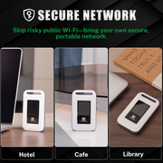 FIRSTNUM M4 Mobile Hotspot for Travel, No Contract, 1GB Free US Data Monthly