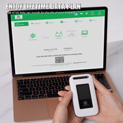FIRSTNUM M4 Mobile Hotspot for Travel, No Contract, 1GB Free US Data Monthly