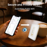 FIRSTNUM M5 Mobile Hotspot for Travel, No Contract, 1GB Free US Data Monthly
