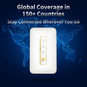 FIRSTNUM M5 Mobile Hotspot for Travel, No Contract, 1GB Free US Data Monthly