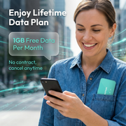 FIRSTNUM M6 Mobile Hotspot for Travel, No Contract, 1GB Free US Data Monthly