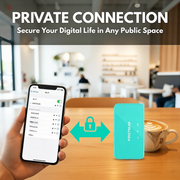 FIRSTNUM M6 Mobile Hotspot for Travel, No Contract, 1GB Free US Data Monthly